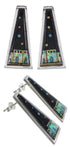 Native American Design Black Jade Multicolor Necklace Set GS62279
